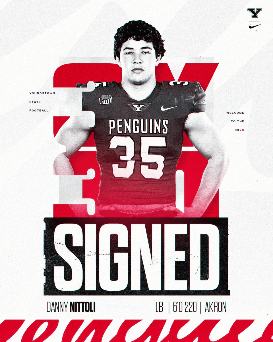 ysufootball's tweet image. Welcome to Youngstown! 🐧🏈

Linebacker 𝘿𝙖𝙣𝙣𝙮 𝙉𝙞𝙩𝙩𝙤𝙡𝙞 joins our program from Akron!

#GoGuins