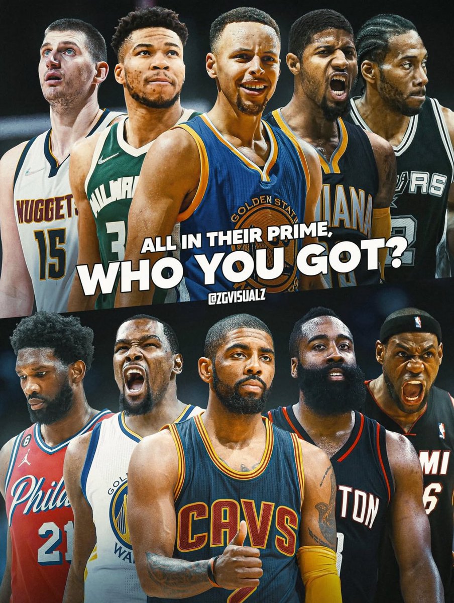 TheHoopCentral's tweet image. Which team are you taking?

*all in their prime*

(via @zgvisualz1)