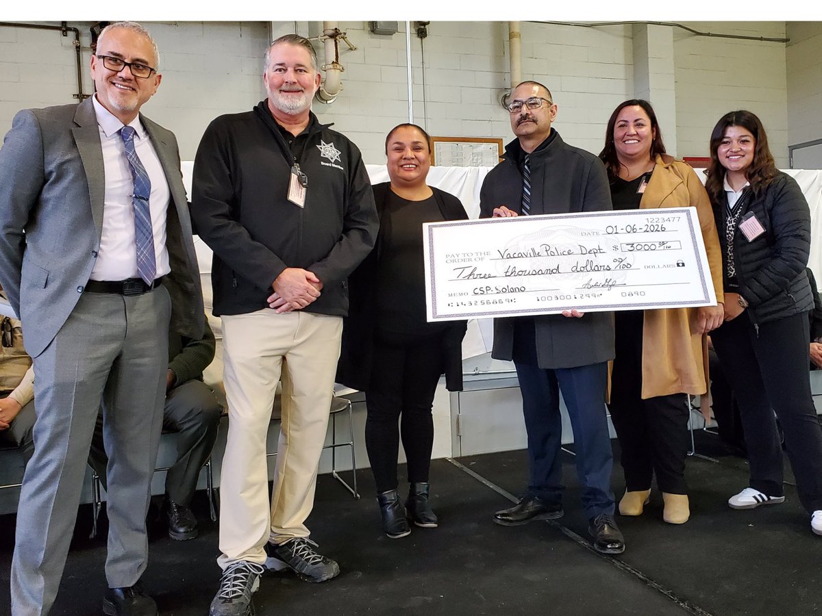 CSP, Solano hosted a check presentation ceremony benefiting multiple  non-profit organizations across the County. Thanks to a food sale organized  by Community Resources in November, an incredible $30,813 was raised for the