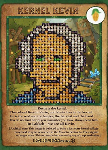 FauxBitcorn's tweet image. 🌽NEW DROP🌽   
KERNELKEVIN  
Card 19  
Harvest 1  
Supply 21
Artist @arwyn_official
#FAUXBITCORN