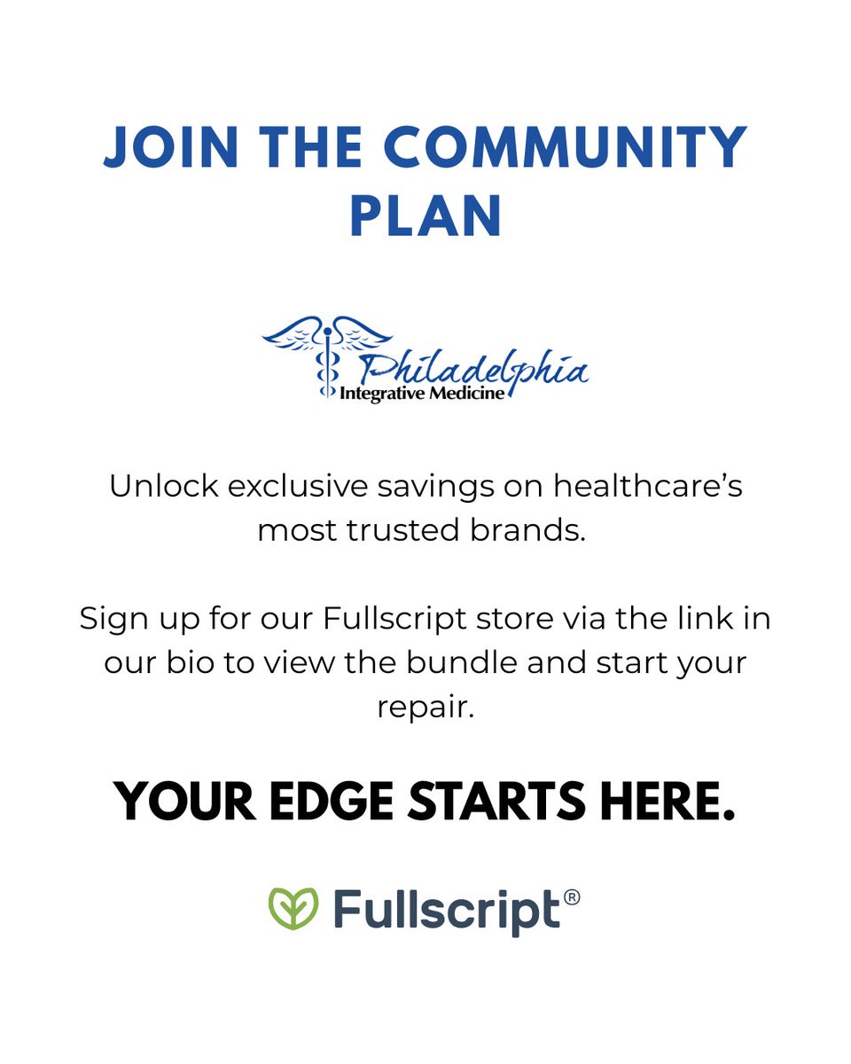 GeorgiaTetlowMD's tweet image. Guided, practitioner-vetted support for when habits alone aren’t enough.

Create/Access Your Account: philly-im.com/store

#HealthyLifestyle #SelfCare #NervousSystem #Longevity #FunctionalMedicine #IntegrativeMedicine #PhiladelphiaIntegrativeMedicine