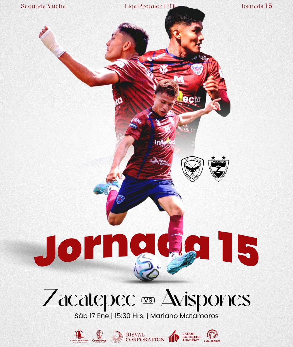 Nuestro próximo juego es de visita y ante el club zacatepec ¡Vamos Avispones! 🔥🐝

#SiSomosMásSeremosMásFuertes <a href="/LigaPremier_FMF/">Liga Premier FMF</a>