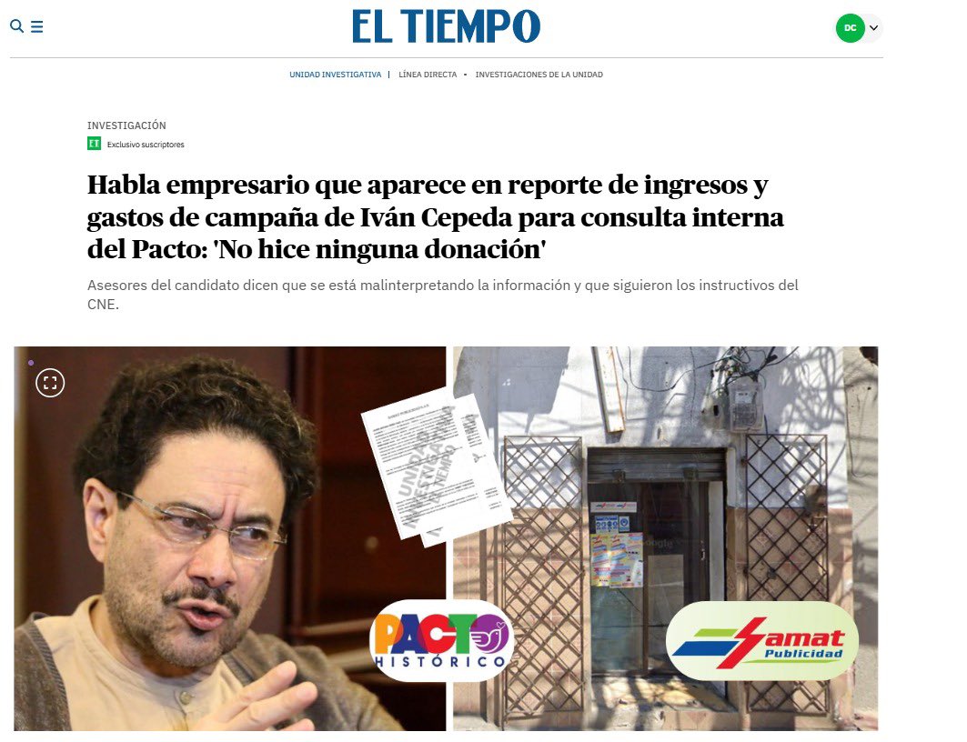MariaFdaCabal's tweet image. ¡Cepeda explique esto! El empresario dijo: "No tengo capacidad para donar esa plata. Es falso que mi empresa o yo hayamos hecho esa donación, pueden hacer que cierren mi empresa por esas afirmaciones. 

Esta será otra campaña como la de Petro, estamos advertidos.