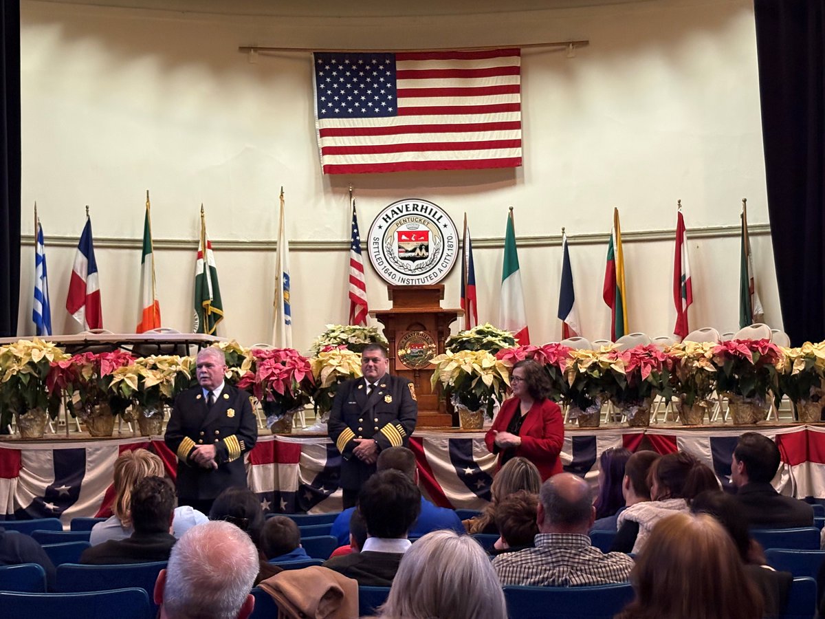🚒 Congratulations, Chief Chris Cesati! 🚒

Today we proudly congratulate Chief Chris Cesati on his swearing-in as the new Fire Chief for the City of Haverhill. 
We also extend our sincere thanks to retiring Chief O’Brien for his years of exceptional leadership &amp; support! 👏🚒