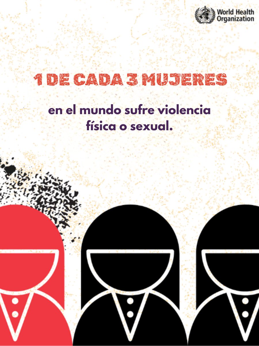 ONU_es's tweet photo. La violencia contra las mujeres sigue siendo una crisis global de derechos humanos.

1 de cada 3 mujeres —unas 840 millones— ha sufrido violencia física o sexual a lo largo de su vida, según @WHO.

Que sea generalizada no significa que sea inevitable.
Prevenirla es posible y es responsabilidad de todas y todos.