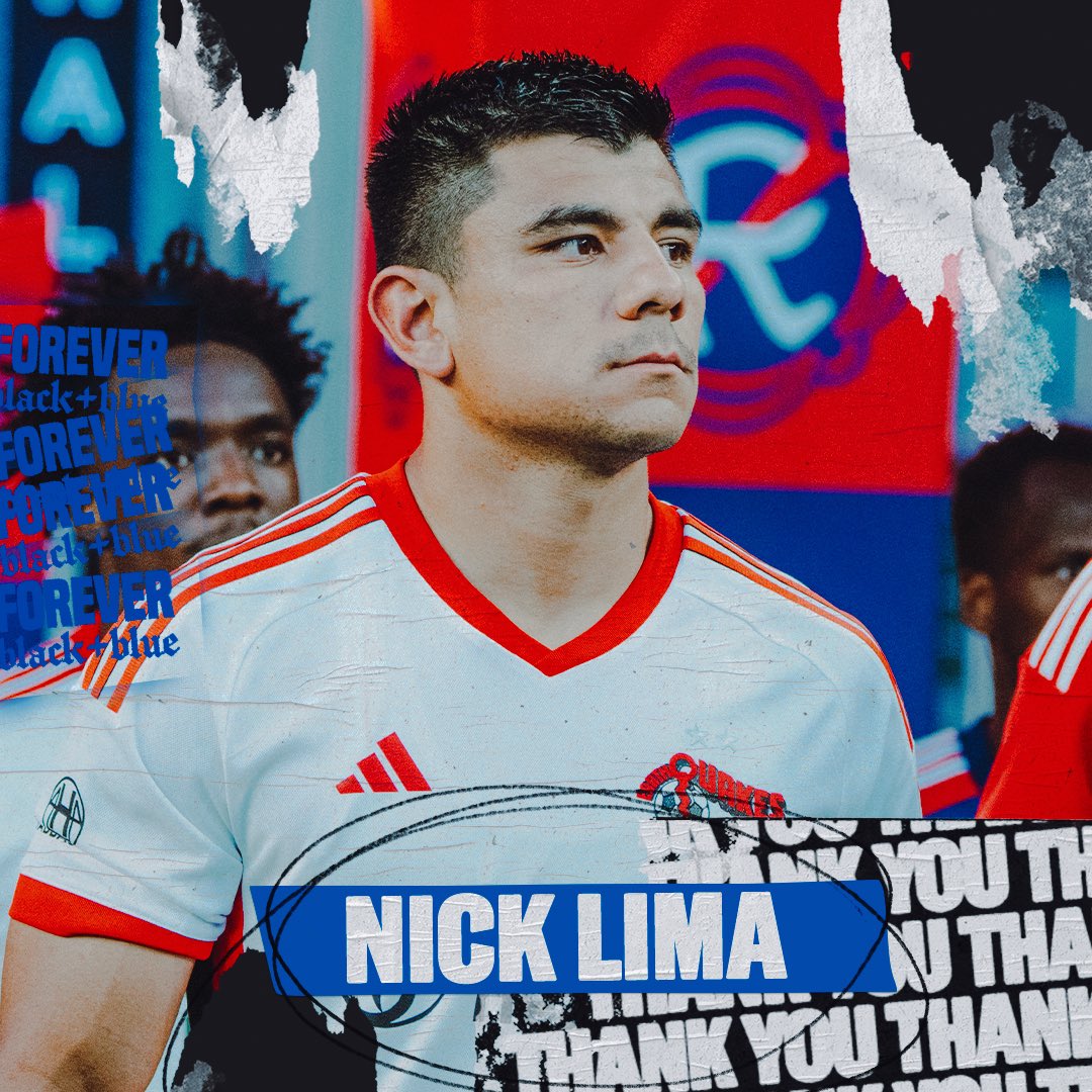 SJEarthquakes's tweet photo. 𝙁𝙤𝙧𝙚𝙫𝙚𝙧 𝘽𝙡𝙖𝙘𝙠 𝙖𝙣𝙙 𝘽𝙡𝙪𝙚 🖤💙

Thank you to our second ever Homegrown Player, Nick Lima, for everything you’ve given San Jose. Congratulations on your retirement as we wish you all the best in your future endeavors! 

🗞️ | https://t.co/RBAlWEmGPu https://t.co/iZq2E7cM9k