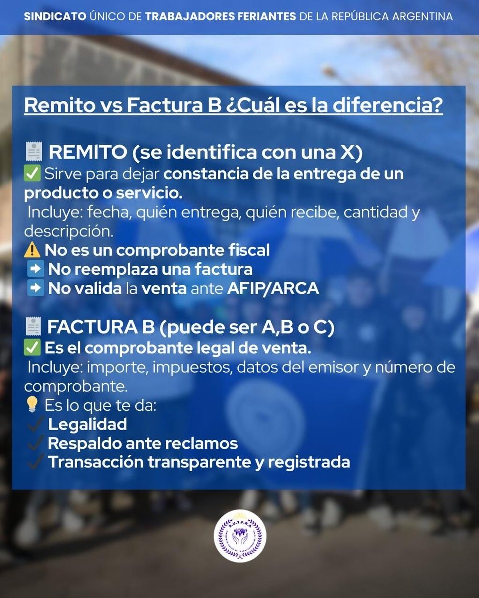 BerbegliaTuron's tweet photo. Si queremos otra Argentina, con derechos e inclusión, el camino es la formalidad, la legalidad y la inclusión financiera.
En eso trabajamos desde SUTFRA @puesterosra.

Hoy, en Parque Centenario, los feriantes cuentan con baños con factura legal, autorización de Espacio Público y respaldo real.
Las mafias, las avivadas y los “truchos” tienen fecha de vencimiento.

Los derechos se obtienen con formalidad.
Y lejos de encarecer, la factura fue más barata que un remito “X”.

Afiliate a SUTFRA, capacitáte, incluíte y dejá de pagar lo que no te corresponde.
👉 La falta de información sale cara.
👉 La organización da derechos.

Estamos para ayudarte. SIEMPRE.
Gracias @gcba @jorgemacri @CominVillanueva @ibaistrocchi @puesterosra @OLTIorg por su rápida gestión 🫶🏻