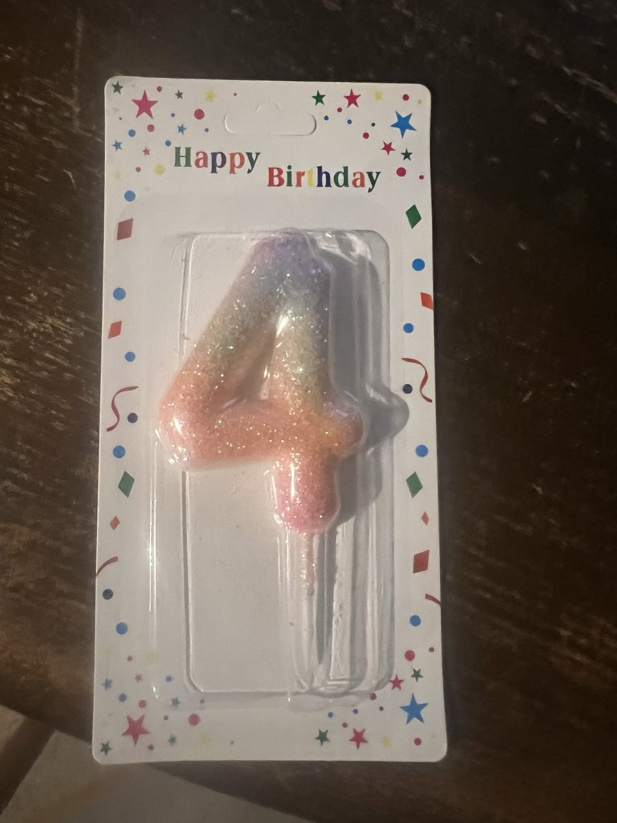 What a palaver! Asked the bloke in the hardware shop if he had four candles and a few other bits…