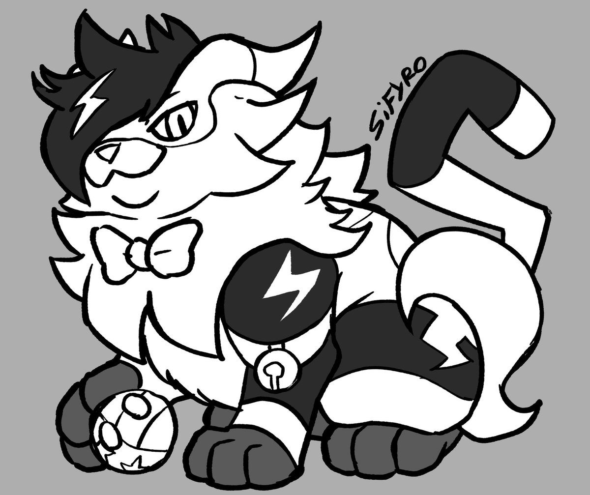 MontrealInst's tweet photo. Nicky playing with his toy ball like a good little kitten (Drawing won in a raffle) 🐾⚽
Art is from: @sifyro 😺⚡🐾
#Furry #FurryArt #FurryFandom #Art #OC #Evocreo #Sketch #DigitalArt https://t.co/CPQGjDSp5u