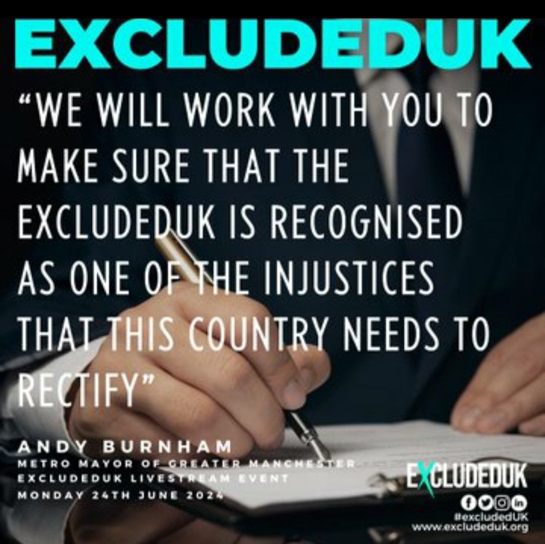 Hi <a href="/AndyBurnhamGM/">Andy Burnham</a>. With <a href="/switherdenMP/">Steve Witherden MP</a> having political courage to be the first in Labour to put country before party by calling on the gov to listen and support #ExcludedUK, your influential voice is critically needed for 10k+ right across #Manchester.
x.com/i/status/20119…