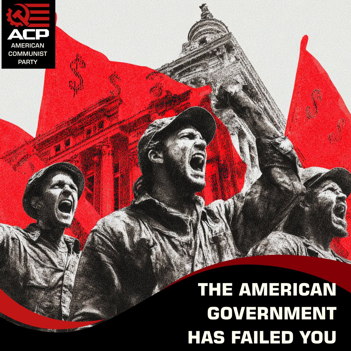 ACP_NewYork's tweet image. The Democrats offer hope and deliver war. Republicans claim peace and prosperity while gutting labor and backing corporate war profits. Only the American Communist Party fights to reindustrialize, reinvest, and put workers in power.

JOIN TODAY acp.us/join