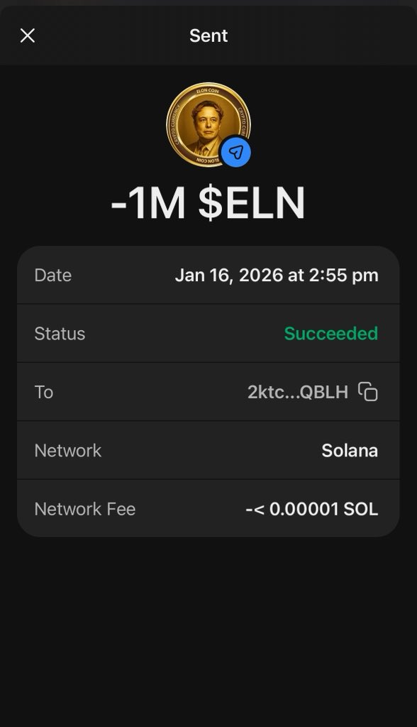 coinXelon's tweet image. Don't ask why, Blessing randomly ⏳

Just drop your Solana $SOL address &amp;amp; RT ♻️
Every wallet gets 1,000,000 $ELN

First 500 wallets
#SolanaAirdrop