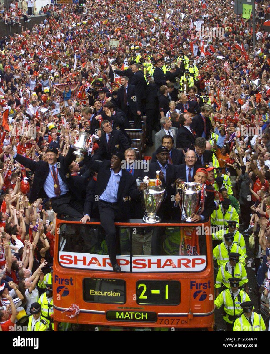 Studio9__'s tweet image. Manchester United winning the treble without 115 charges and OIL money 💰.