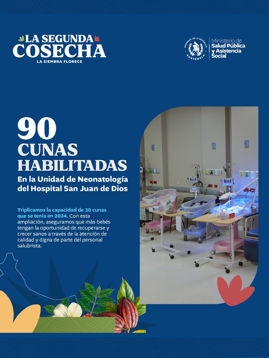 👶🏥 Fortalecer la atención neonatal es una acción concreta que mejora la respuesta hospitalaria y acompaña a los recién nacidos con espacios adecuados y atención especializada.

🌱 #LaSegundaCosecha avanza fortaleciendo la atención desde el inicio de la vida.