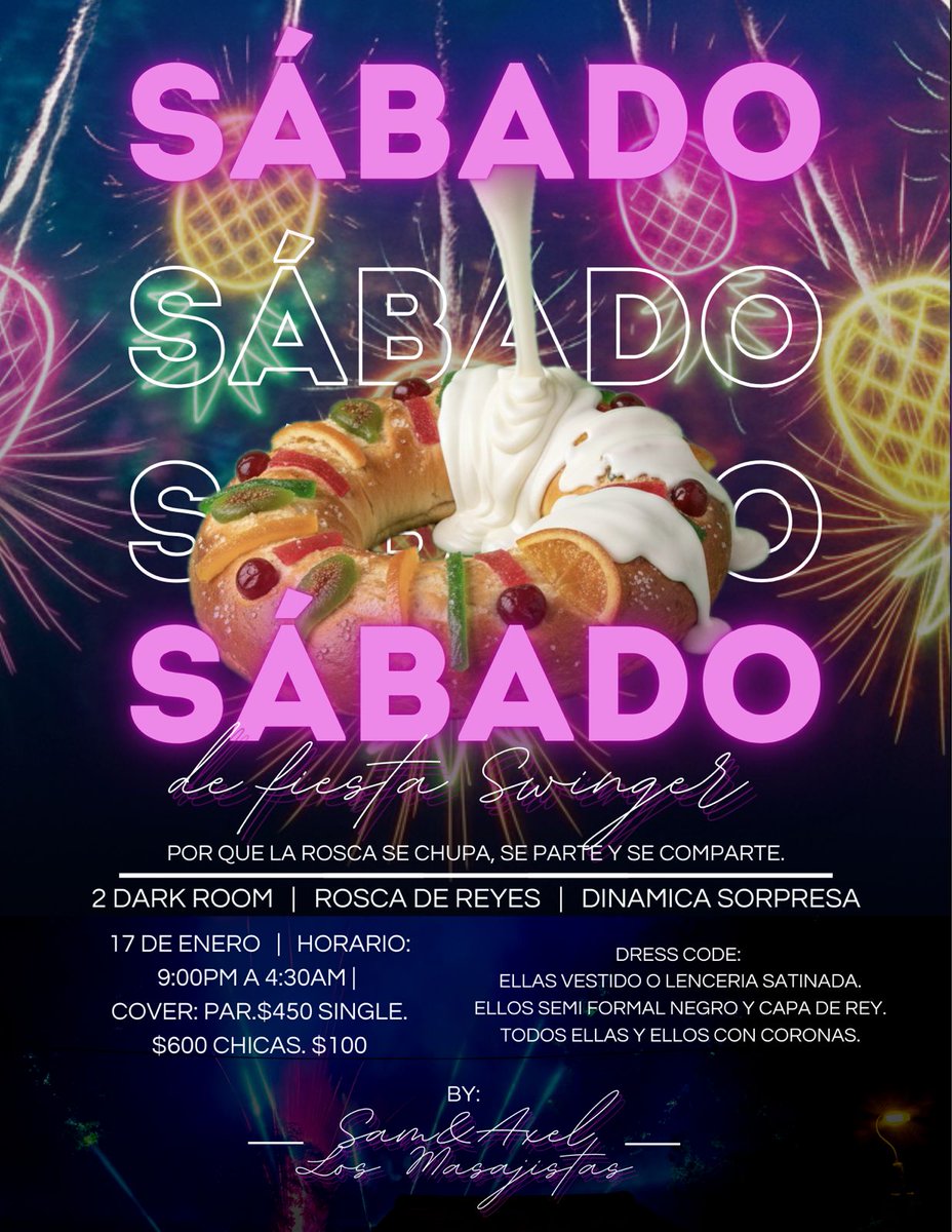 Hola chicos y chicas guapas 😘 los invito este sábado a que no se pierdan esta fiestecita, les va a encantar .😊 recuerden darle RT y NO FALTEN, excelente ambiente .