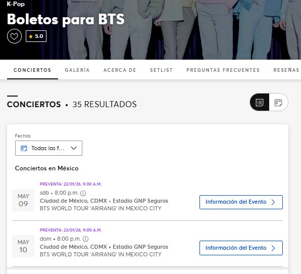 Tickets MX tweet media