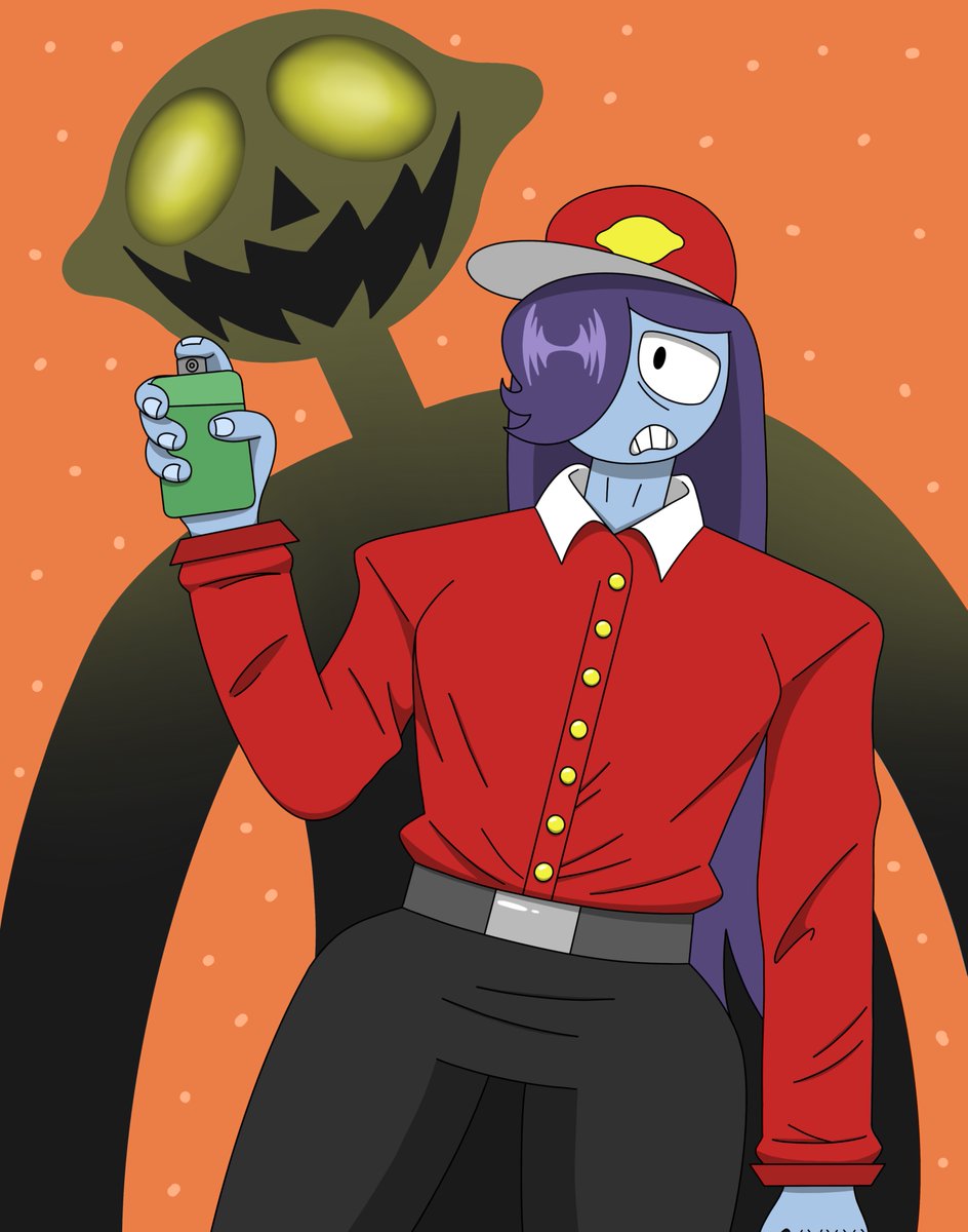 Corn_In_A_Croc's tweet photo. Out of all the games created for @Phisnom s Toxic Terror Game Jam, Halloween at Lemon Jacks created by Demon-Dally was my favourite. Really charming writing and visuals, with well thought out gameplay. https://t.co/rxhLyJXEuH
