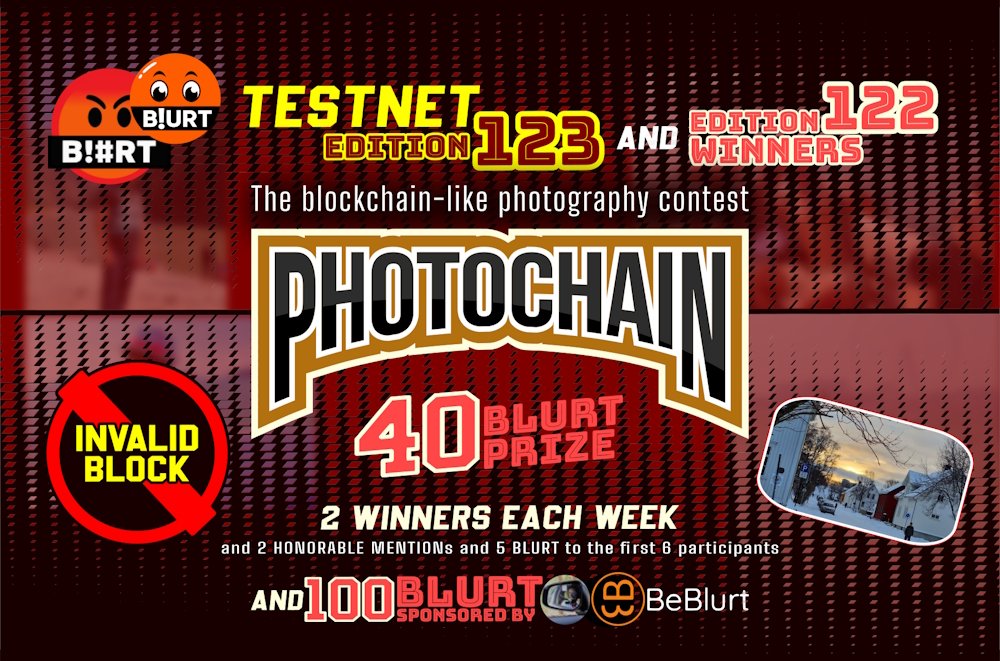 EveryWork1's tweet image. PHOTOCHAIN Testnet - Edition 123
BLURT Edition
Photography contest FOR FUN

on @BlurtOfficial, @teammexicopro, @BlurttribeC and @be_blurt

#photochain #contest #challenge #fun #Web3 #photography #game #blurtgame #blurt #blog #blurtblockchain

blurt.blog/blurt-192372/@…