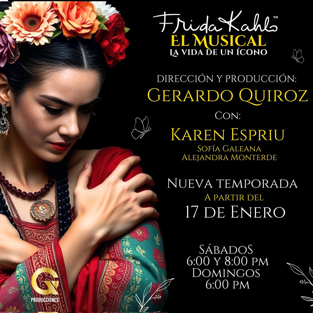 Tenemos pases dobles para que asistan a #fridakahloelmusical MAÑANA 8pm en el <a href="/tcentenarioof/">Teatro Centenario Coyoacán Oficial</a> 🎭

únicamente:

🌟 Nombre completo