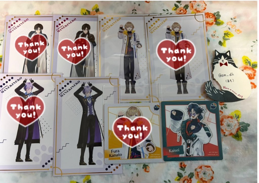 am__dk's tweet image. 【交換】
にじさんじ VOLTACTION 3SKM IMPACT 特典 チケット風カード フォト風カード フォトカード まねきねこ 箔押しポストカード ポスカ

[譲]1〜2枚目

[求]3枚目と4枚目

ポスカの集合最優先で探しています

郵送交換希望

よろしくお願いいたします。