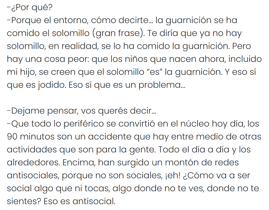 rparrottino's tweet photo. Juanma Lillo en @elgraficoweb, entrevistado por @diegoborinsky en 2015. Adelanta el significado de “nenazo”. https://t.co/k7zrhD23bn
