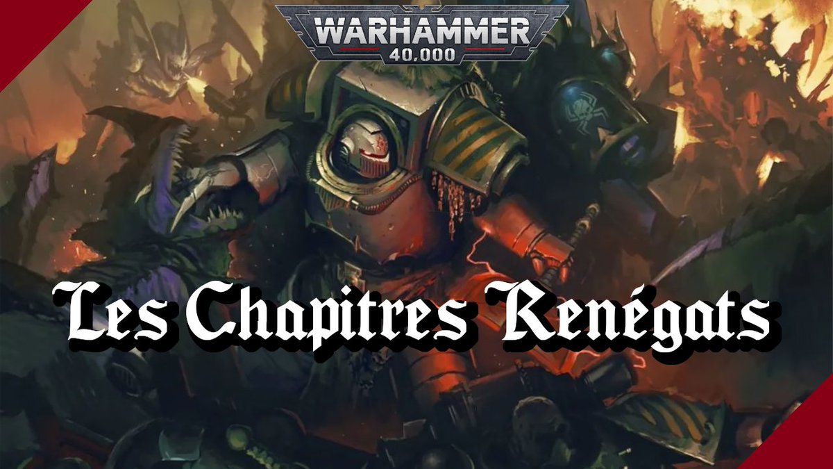 Bonjour à tous ! 

Aujourd'hui nous parlons de comment un chapitre de l'Adeptus Astartes peut en venir à trahir l'Imperium, mais sans forcément virer chaoteux, du moins au début.

--> youtu.be/jYECJFVUaPY

Bon visionnage et bon dimanche à tous ! 

#warhammer40k #warhammer40000