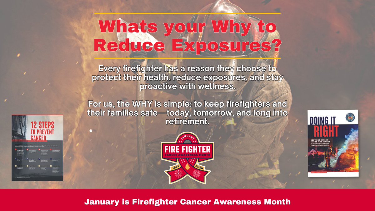 FCSNnational's tweet photo. FFCAM Weeks 1 & 2 covered high-risk exposures 🧯 and the importance of screenings 🔍
➡️ Week 3 is next: Lifestyle & wellness—daily habits that help firefighters reduce cancer risk and protect long-term health.
Learn more: https://t.co/uQG2SGIkqk
#FFCAM https://t.co/PTU6WajjFA