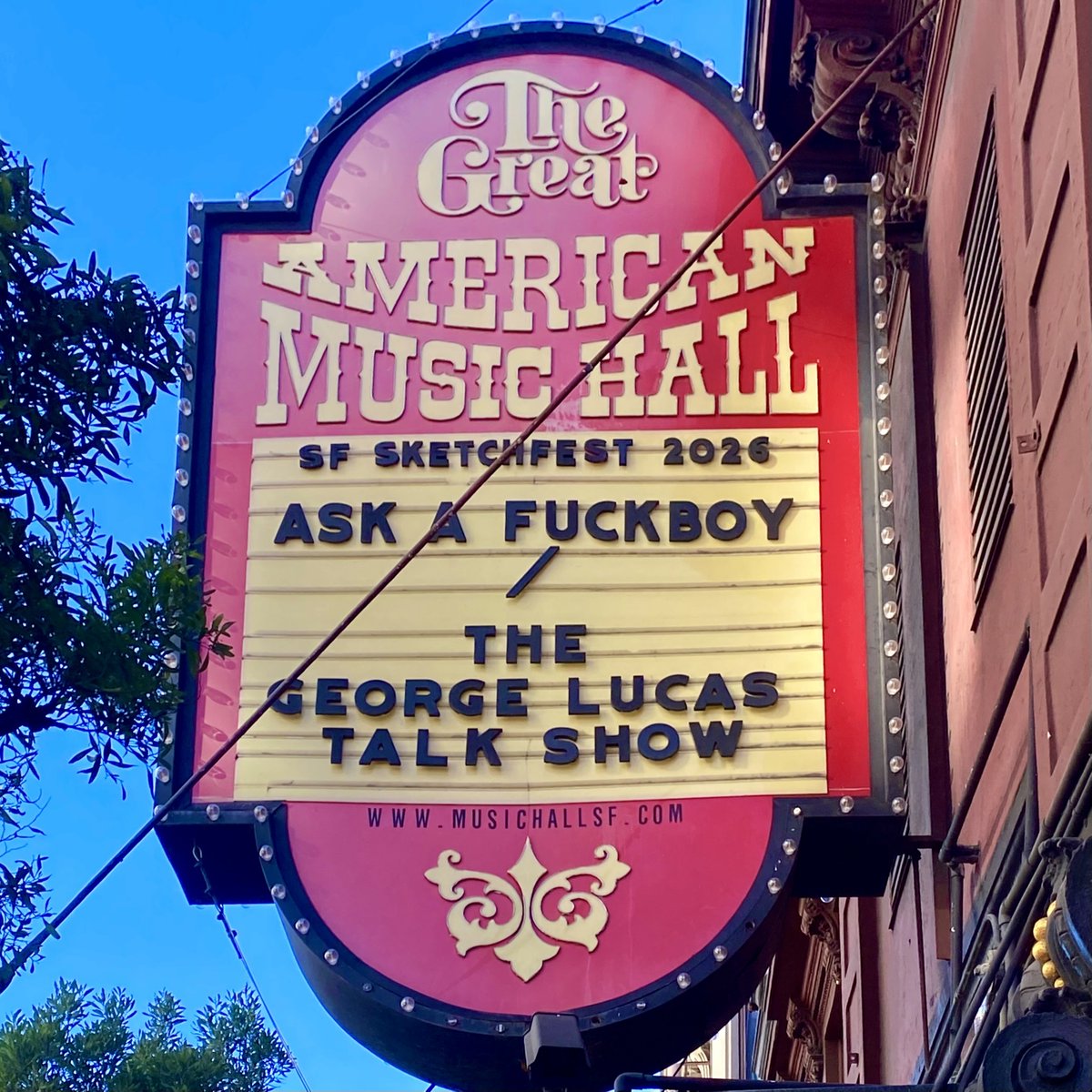 GAMH's tweet image. ⚡𝚃𝙾𝙽𝙸𝙶𝙷𝚃! 𝟸 𝚂𝙷𝙾𝚆𝚂!⚡ 𝘚𝘍 𝘚𝘬𝘦𝘵𝘤𝘩𝘧𝘦𝘴𝘵 2026 &amp;amp; 𝘎𝘈𝘔𝘏 𝘱𝘳𝘦𝘴𝘦𝘯𝘵𝘴…

Early Show - 𝐀𝐬𝐤 𝐀 𝐅𝐮𝐜𝐤𝐛𝐨𝐲
Late Show - 𝐓𝐡𝐞 𝐆𝐞𝐨𝐫𝐠𝐞 𝐋𝐮𝐜𝐚𝐬 𝐓𝐚𝐥𝐤 𝐒𝐡𝐨𝐰

🎟️ You can grab tickets at GAMH.COM or at the door!

See you all…