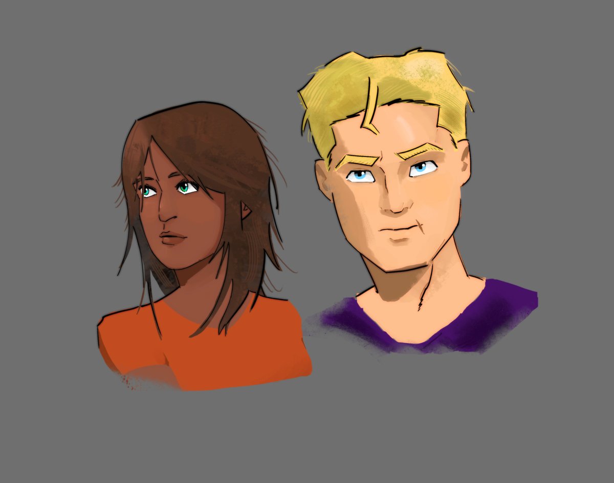 coloring experimentation, this time with piper and (rip) jason