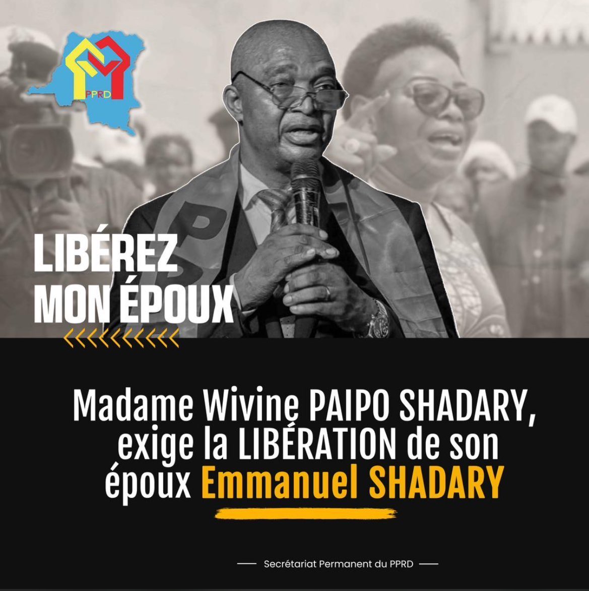 KashamaOdia's tweet image. Le SP SHADARY a été interdit de sortir du pays depuis mars 2025, contraint de se faire soigner uniquement au pays. Maintenant, il est gardé en lieu secret, contraint de survivre de l’automédication. Il demande des médicaments selon ce qu’il ressent. Maximum des #prières. Merci