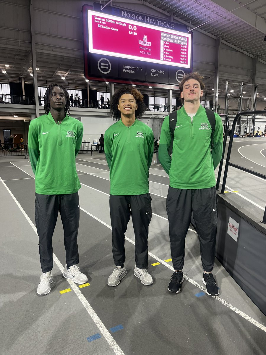 Sweep in the Men’s High Jump! 
All season bests

Trashaun Smith won - 2.05
Otendi Omot - 2.05
Evan Weder - 2.02