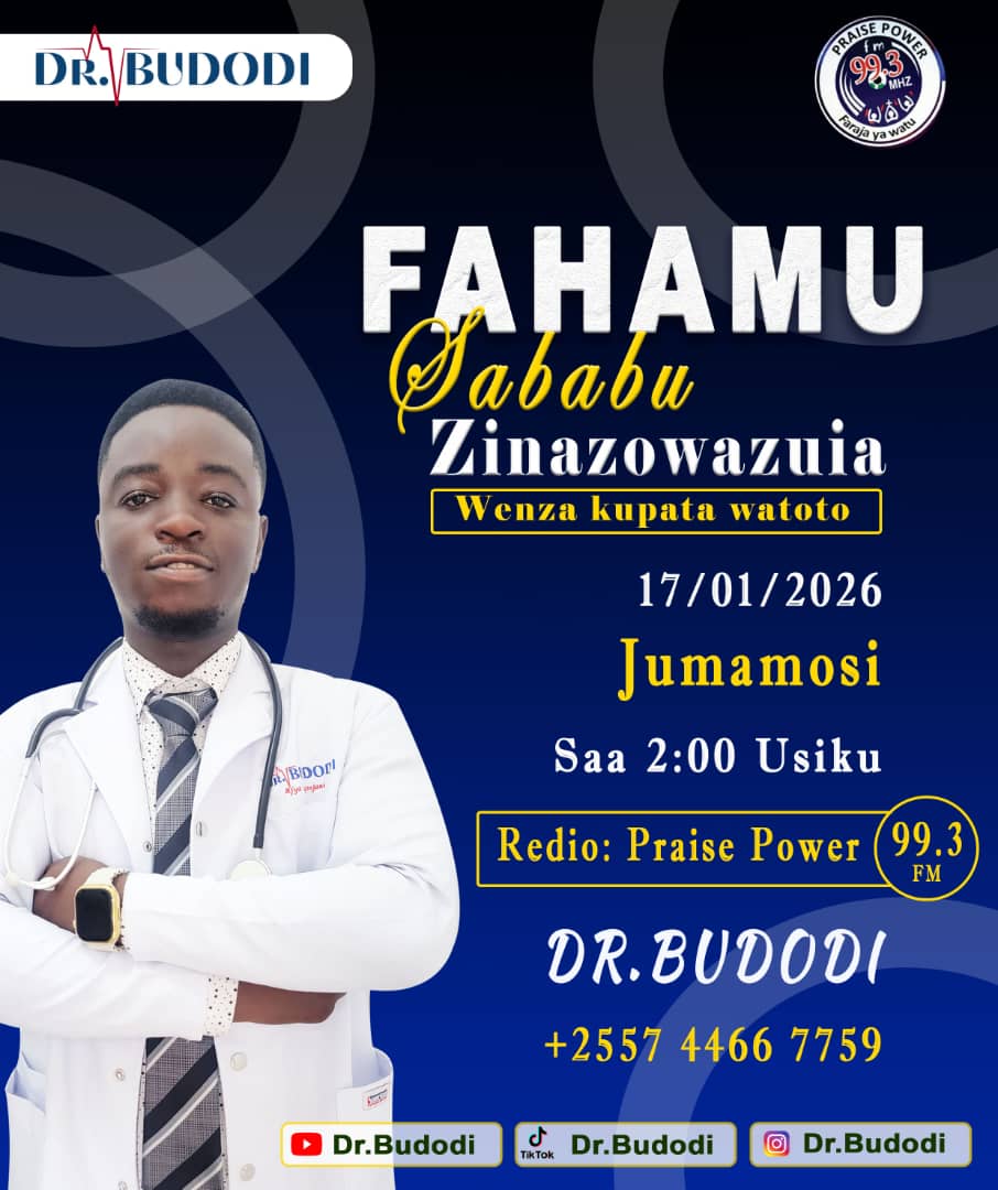 📻 PRAISE POWER (99.3FM)
⏱️ 02 : 00 PM EAT, Jan 17 2026

UNGANA NAMI KWENYE KIPINDI HIKI TUKIJADILI UZAZI KWA UNDANI ZAIDI

#drbudodi
#praisepoweefm