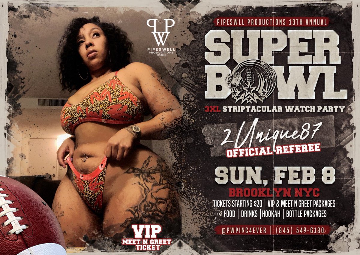 vendraunique's tweet photo. Yall Not even Ready
WATCH THE SUPER
BOWL W/US, VIP LAPDANCE TIX
Grab your ticket Now Before Soldout | New Brooklyn
Location
→ Sun February 8, 2026
6pm - 2am
§ VIP | TABLE | GROUP TIX
° Brooklyn | New York
VIP &amp; GROUP TICKETS AVAILABLE!! Send me a DM.unique87 #fyp #SuperBowl https://t.co/xoD1tdlYl6