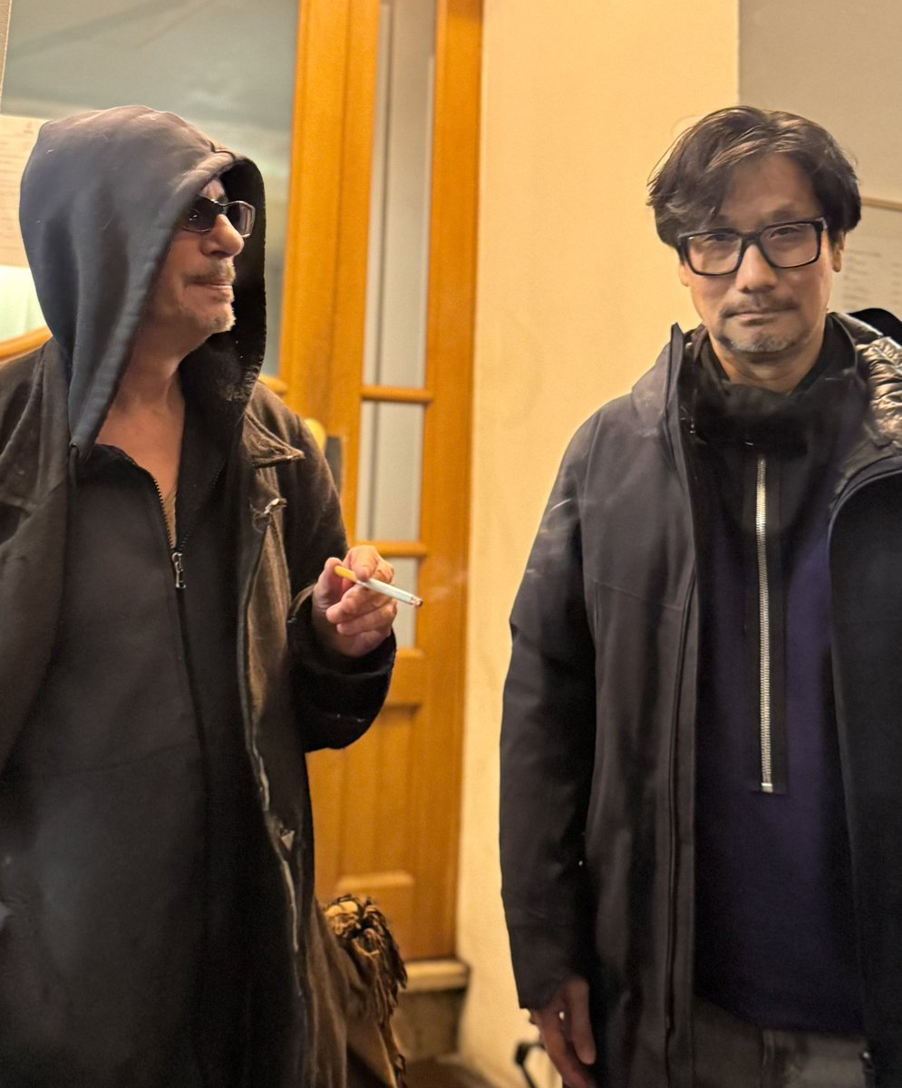 Kojima_Hideo's tweet image. レオス・カラックス監督と。