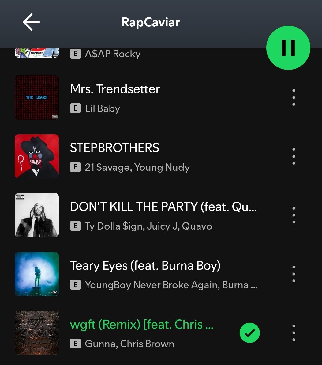 Cristiancitoo99's tweet image. The "wgft" Remix Has Been Added To Spotify's "RapCaviar" Playlist. 🔥👑
#ChrisBrown #Gunna #wgft #Spotify #Remix