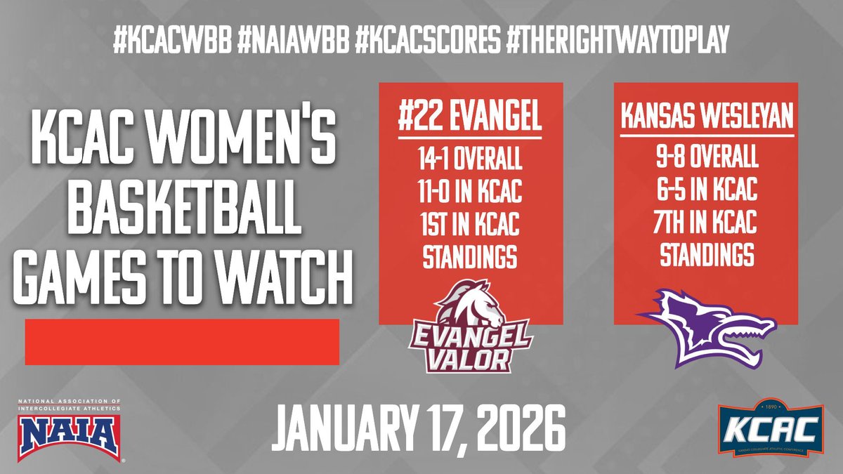 kcacsports's tweet image. Some key matchups to watch out for today in #KCACwbb action! #NAIAWBB #TheRightWayToPlay

@NAIA @UrbanEdgeTv @NAIAWomensHoops