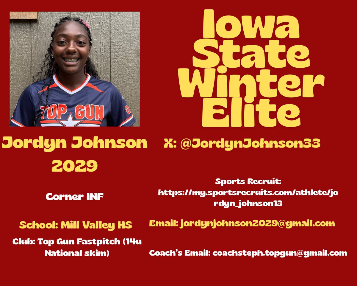 So excited attend the Iowa State Camp on Sunday to showcase my skills <a href="/CycloneSB/">Iowa State Softball</a> <a href="/CoachPinkerton/">Jamie Pinkerton</a> <a href="/topgun_skim/">Top Gun National 14u SKIM</a> <a href="/TGA_Turner/">Top Gun National 18U</a> <a href="/TGASciara/">Top Gun National 16</a>