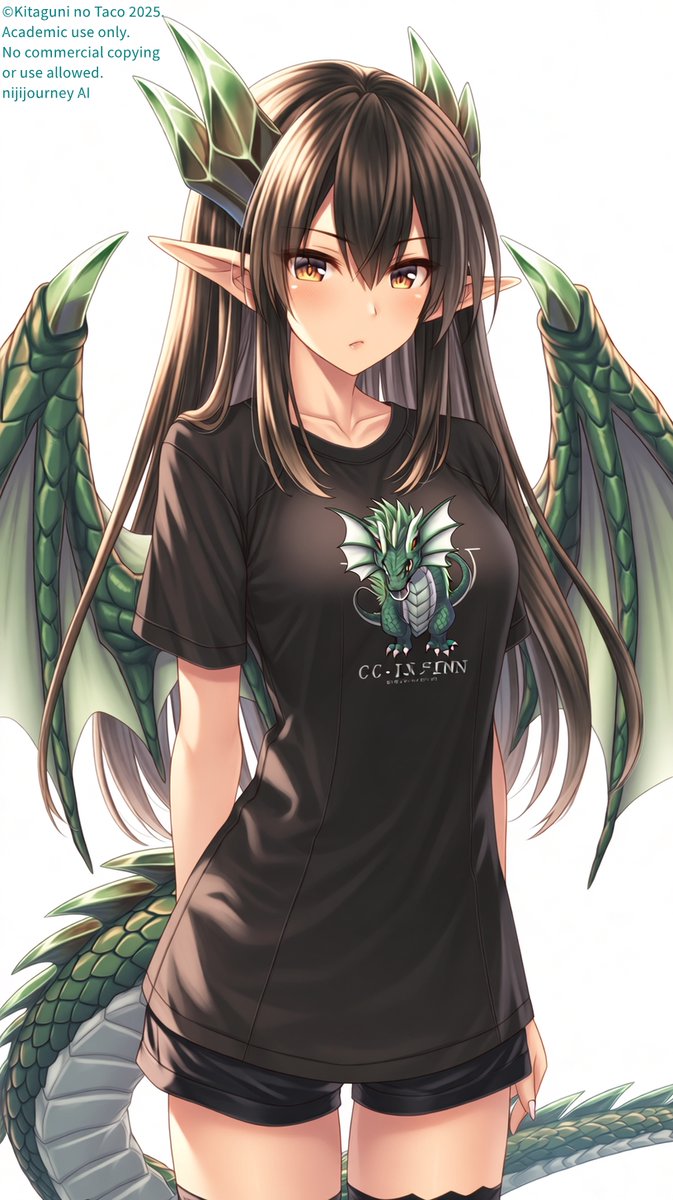 イメージ #クリスタルドラゴン娘 ＃ドラゴンガール #niji7 実験用