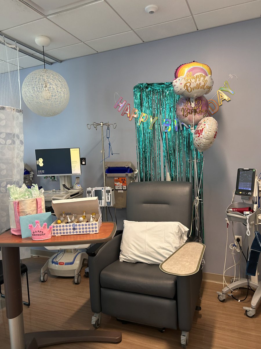Dr_RShatsky's tweet photo. A special birthday set up for one of our beloved patients today! I am so grateful to work with such incredible humansβ€οΈ@UCSDHealth @UCSDCancer #oncology #bcsm #nurses #mbc #StageIVneedsmore https://t.co/7YQV0mnjtI