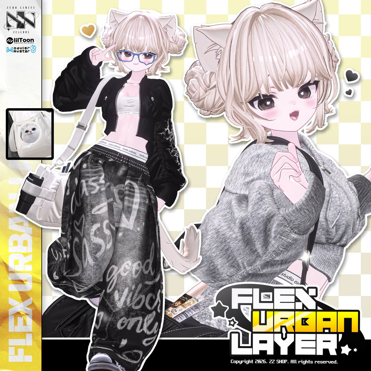 🔥 Flex Urban Layer 新作記念イベント 🔥zz-shop.booth.pm
カジュアル×スタイリッシュなアーバンレイヤー✨
デイリーからストリートまで活躍！
🎁 RT＋フォローで
抽選5名様に Flex Urban Layer をプレゼント🎉
📅 抽選：2026年1月20日（火）20:00
<a href="/booth_zz_shop/">ZZ</a> 
#ZZ_VRC
