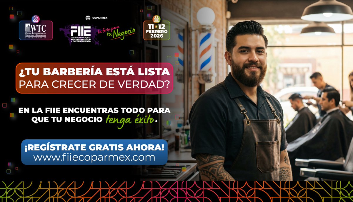 🤩El propósito de la #FIIE2026 es ayudarte a crecer con herramientas aplicadas, inversión inteligente, financiamientos y oportunidades que si transforman negocios.
🤓Regístrate gratis a la FIIE 2026: cpmx.me/RegistroFIIE_26
🚀Encuentra todo para que tu negocio tenga éxito.