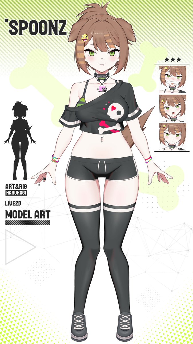 My new vtuber daughter <a href="/LittlesLewds/">LittleSpoonz CEO of Kissing Dads</a> 🐶
Art &amp; Rig by Me