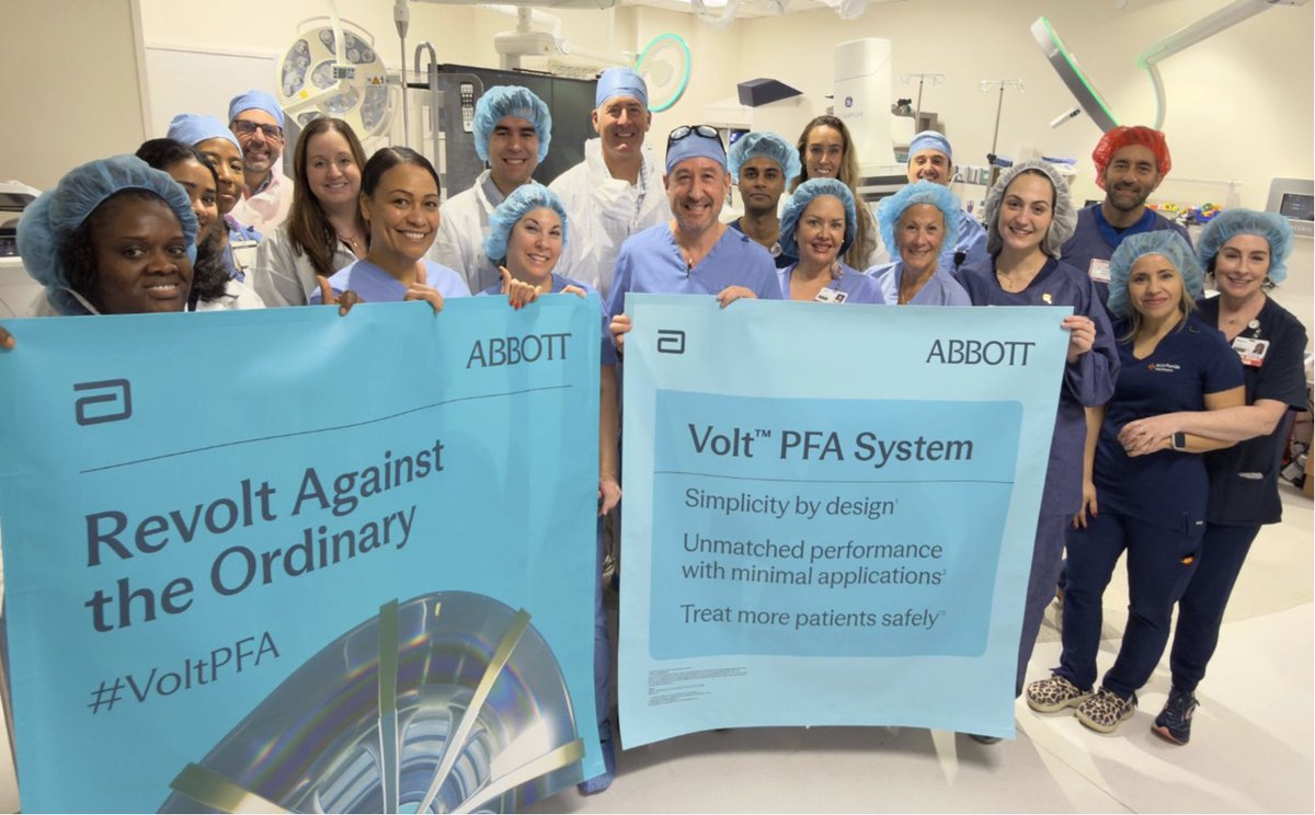 sachinjv's tweet photo. The #VoltPFA revolution has begun!⚡️

Thanks to Drs. @Drdevignair, @DJ_Lakkireddy, @srissundaram, @dkenigsberg, John Summers, &amp; @MonicaYLo for sharing your initial thoughts &amp; experiences.

#AbbottProud to see how this tech is helping you #RevoltAgainstTheOrdinary. https://t.co/knu3CICpqC