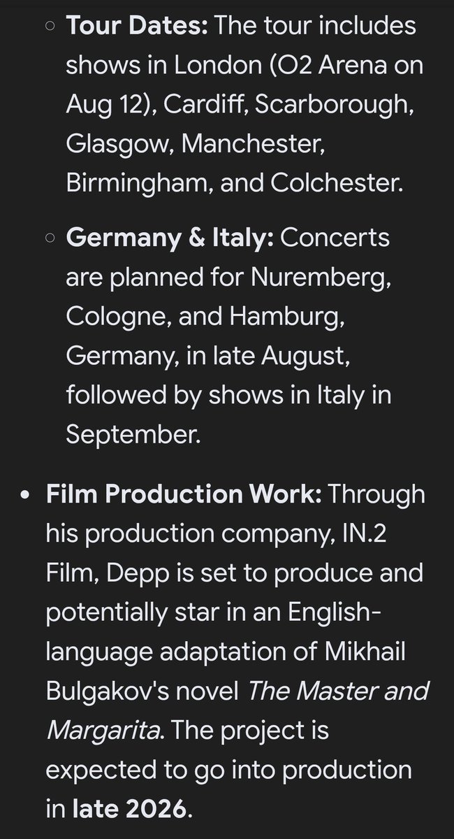 JoBiddle3's tweet photo. Let's have a look at what #JohnnyDepp has planned so far for 2026 .he is thriving because #JohnnyDeppIsALegend . New tour,scrooge,Day drinker release,will we see Jack Sparrow back on our screens,we hold in our hearts #nojohnnynopirates  #bringjackback . So much to look forward to https://t.co/XizP9SshTu