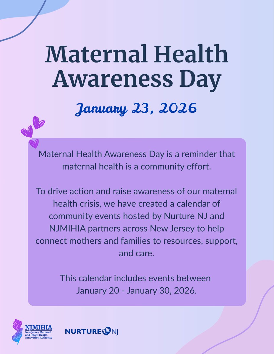 NJ Maternal & Infant Health Innovation Authority tweet media