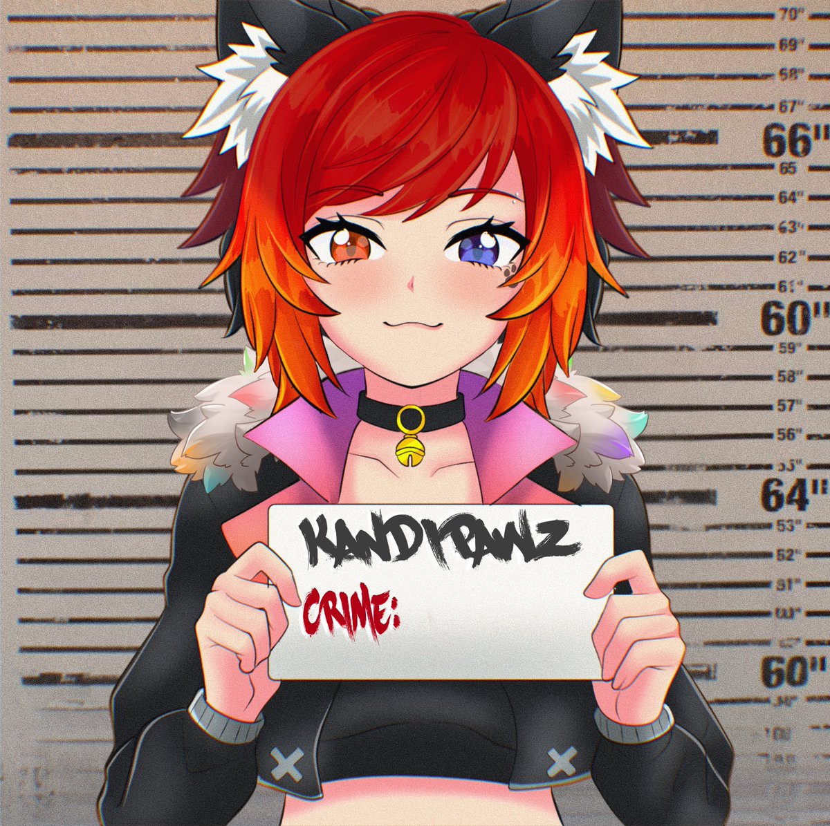 KandiPawz's tweet photo. What Crime do you think I'm Guilty of? Write it on the card and post it in the comments owo
🎨by @/Ryoichitoroniku
#Vtuber #VtuberEn #KandiPawz #Kitkami #GraffitiVtuber #smallvtuber #VTuberUprising https://t.co/kyvE6c8dm3