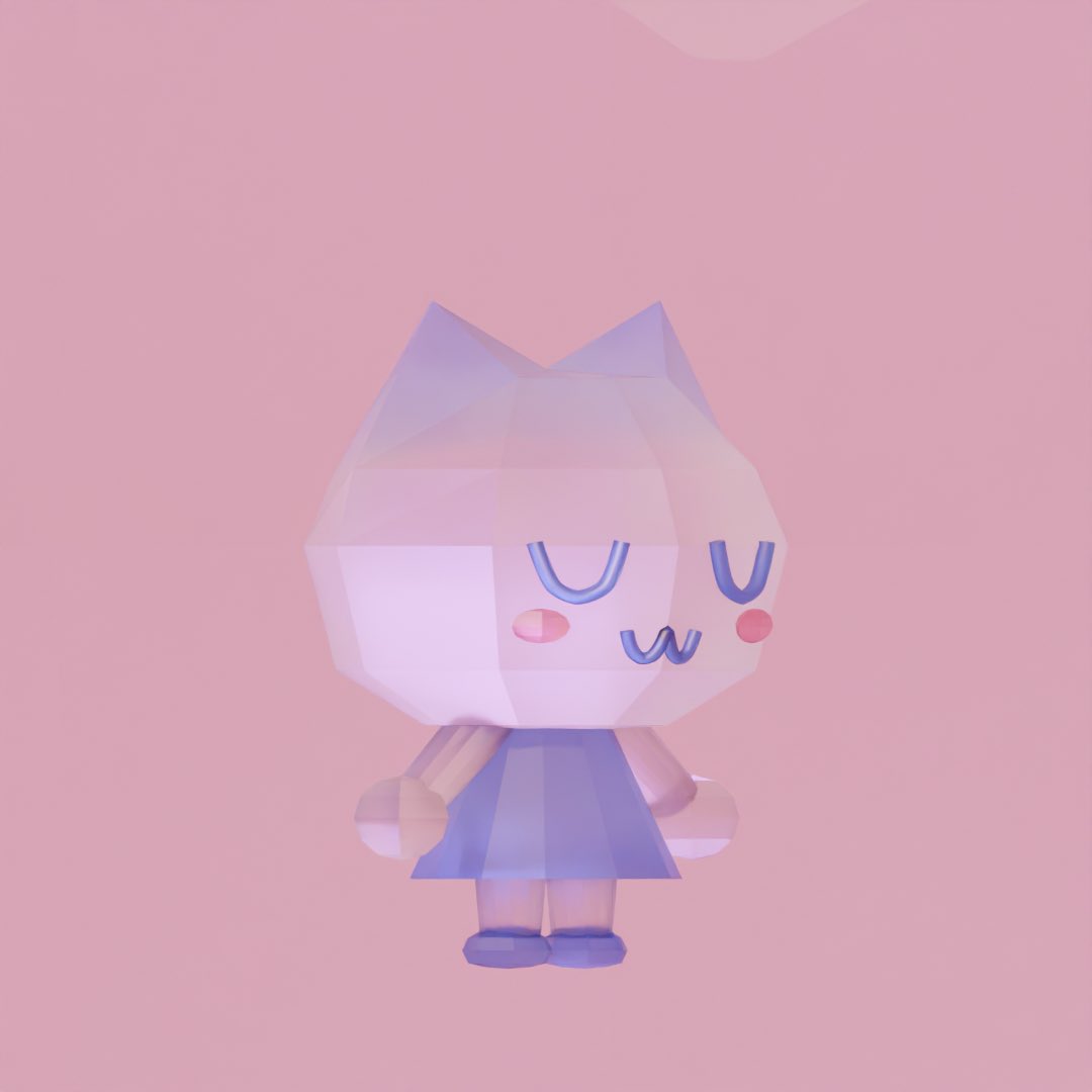 _maomeow's tweet photo. YouTubeの動画を参考にローポリな猫ちゃんを作成しました。
Nomad Sculpt用の動画でしたが、Blenderでつくってみました。

#blender #b3d https://t.co/dnVBL8k46c
