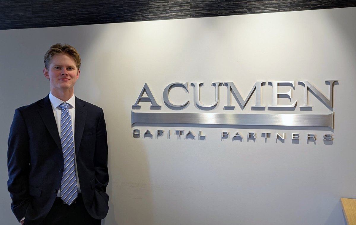 Acumen_Cap's tweet image. Please welcome Simon Beler as the newest co-op student on our Capital Market Team at Acumen!  We’re eager to see the contributions he will make throughout the co-op term
Learn more about Simon Beler
acumencapital.com/bio/simon-bele…
acumencapital.com/institutional-…
#SmallCaps #welcometotheteam