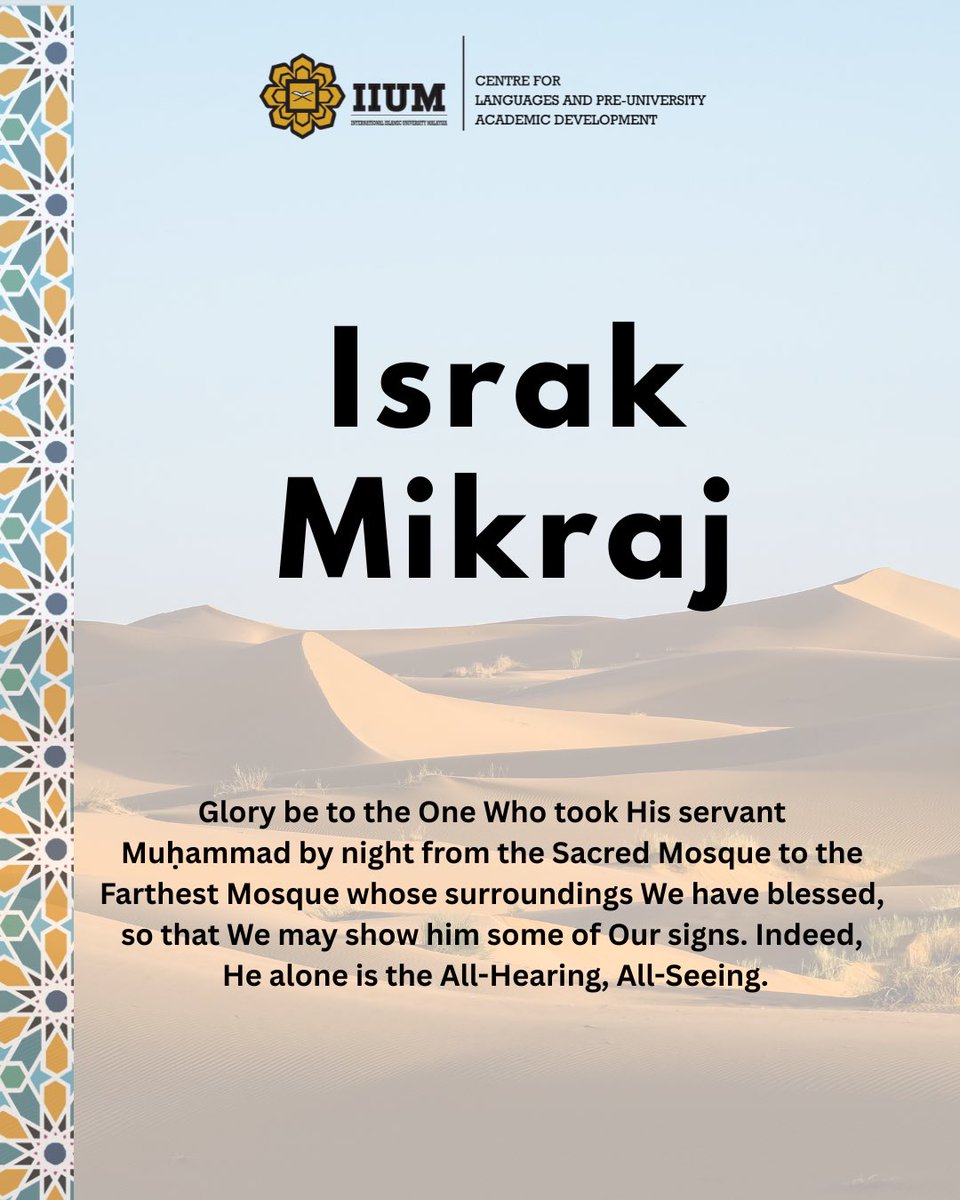 iium_celpad's tweet photo. Israk Mikraj https://t.co/RdCqx5Cyvz