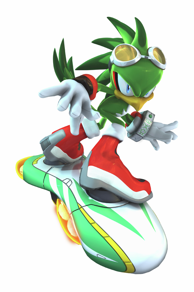 SonicOfficialJP's tweet image. 『ソニックライダーズ シューティングスターストーリー』は本日発売18周年！🌠

本作最大の特徴は重力を操るアクション💥
この「重力」というテーマに合わせて、より一層独創的な方向性でデザインされたエクストリームギアの見た目にもご注目ください👀✨